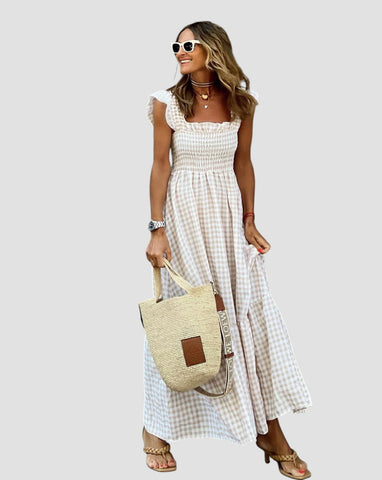 Manuela | Romantyczna długa sukienka