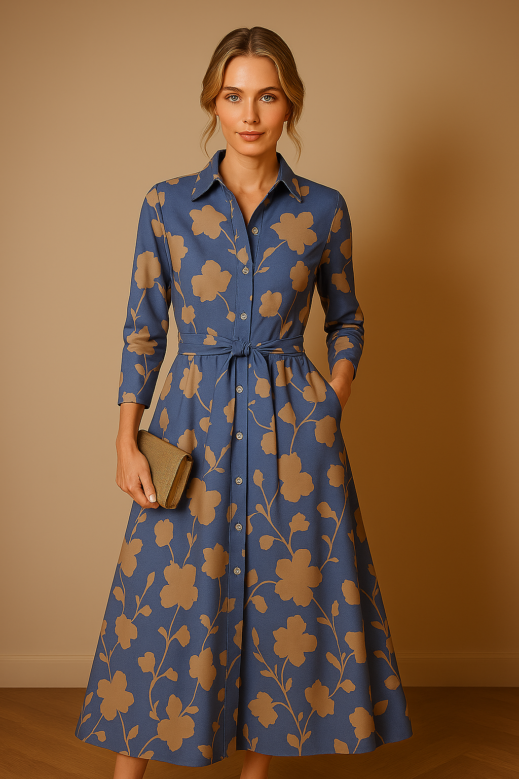 Léorine | Klasyczna sukienka koszulowa