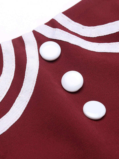 Jednoczęściowy, patchworkowy kostium kąpielowy z lat 50. z kwiatowym wzorem i dekoltem typu halter