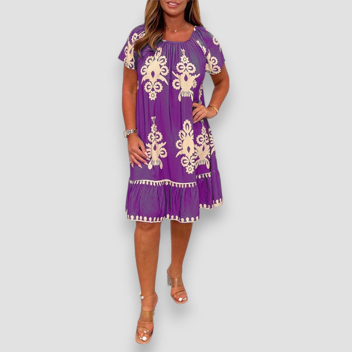 Alina | Sukienka geometryczna