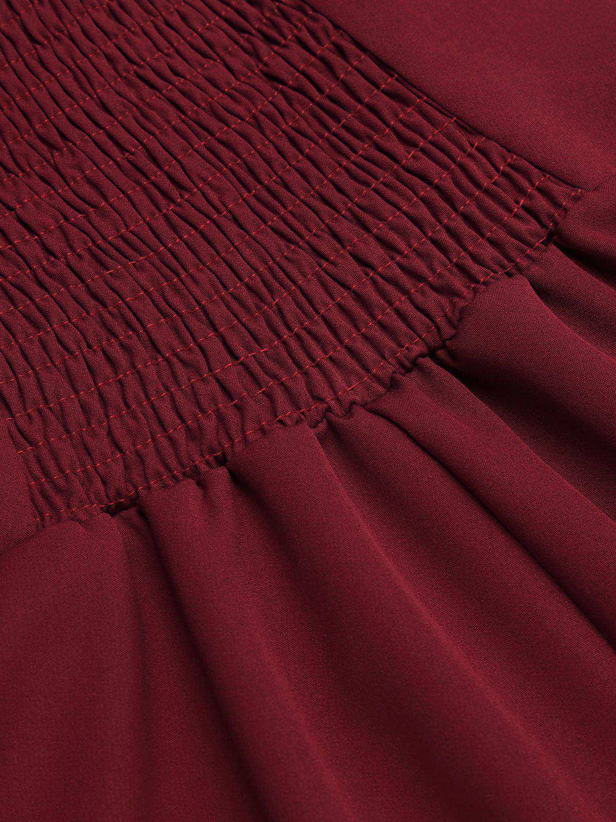 Jednoczęściowy, patchworkowy kostium kąpielowy z lat 50. z kwiatowym wzorem i dekoltem typu halter