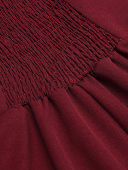 Jednoczęściowy, patchworkowy kostium kąpielowy z lat 50. z kwiatowym wzorem i dekoltem typu halter