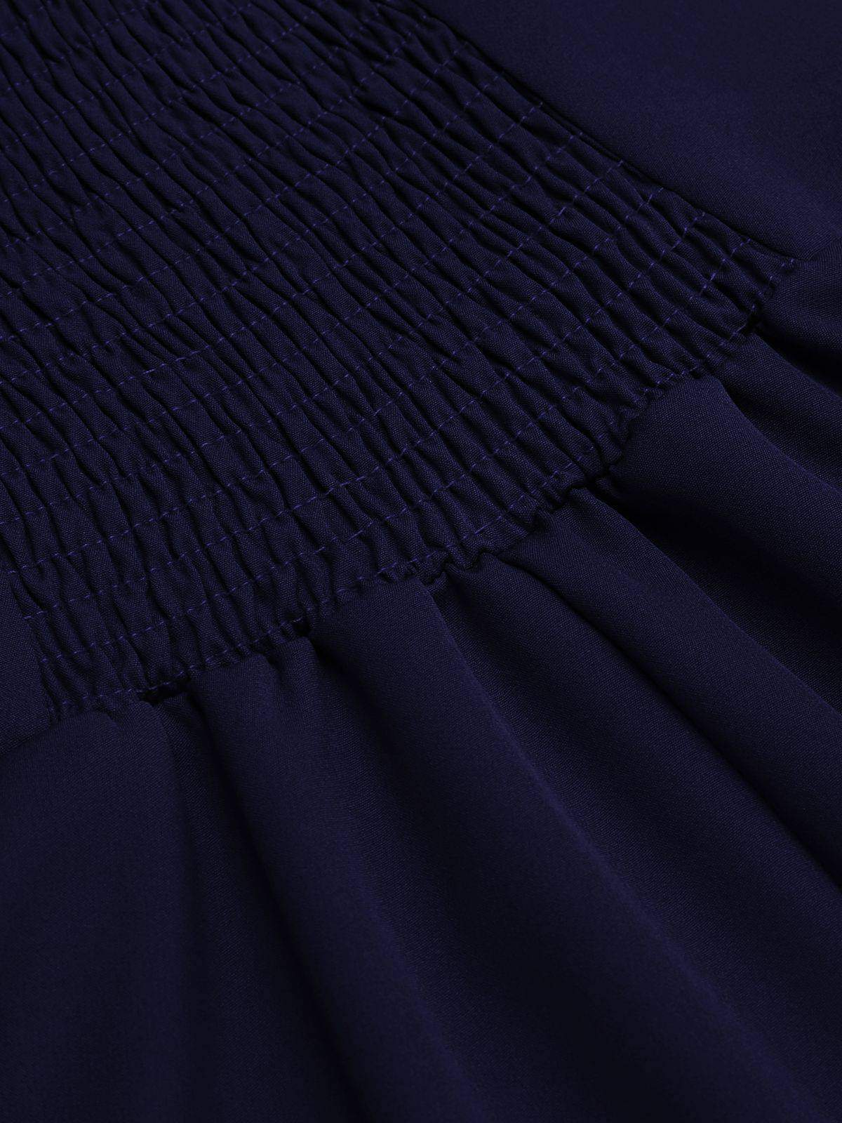 Jednoczęściowy, patchworkowy kostium kąpielowy z lat 50. z kwiatowym wzorem i dekoltem typu halter