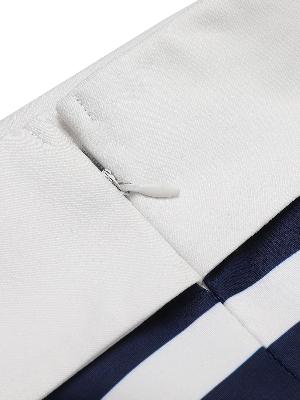 Różowo-czarny, patchworkowy kostium kąpielowy z wycięciem w serek z lat 40.