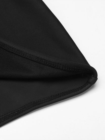 Komplet bikini z halterneckiem w paski w stylu retro