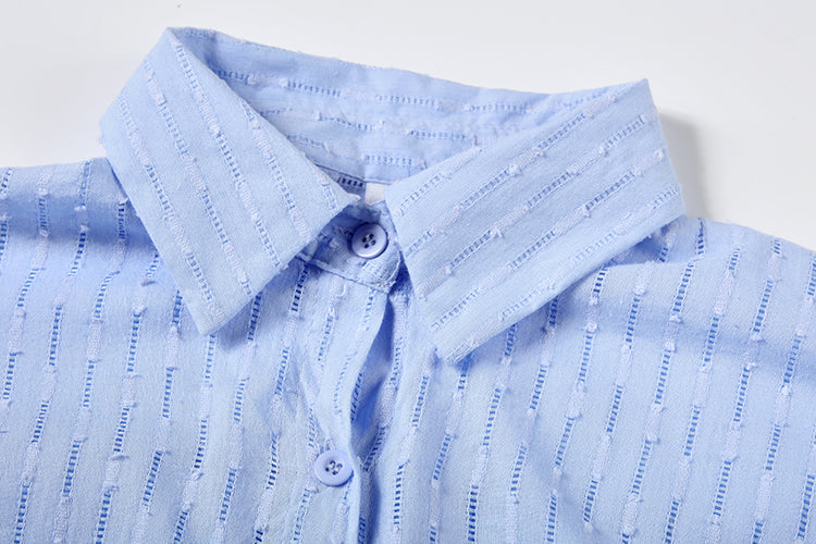 Maud | Elegancki komplet składający się z koszuli i szortów