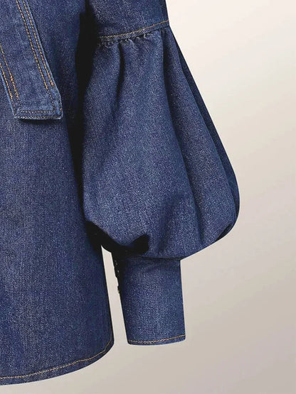 Christy™ | Puff Denim Blus