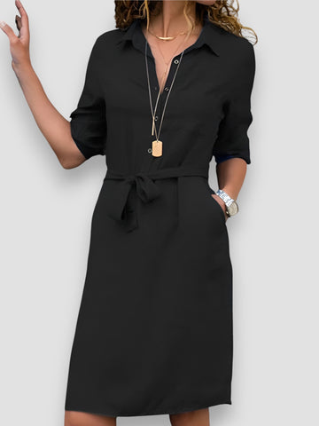 Rozalda | Sukienka zapinana na guziki