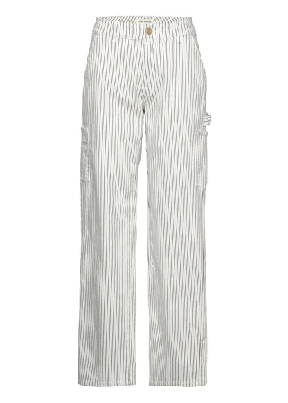 Spodnie Sofie Schnoor Gittesw w kolorze kremowym w paski