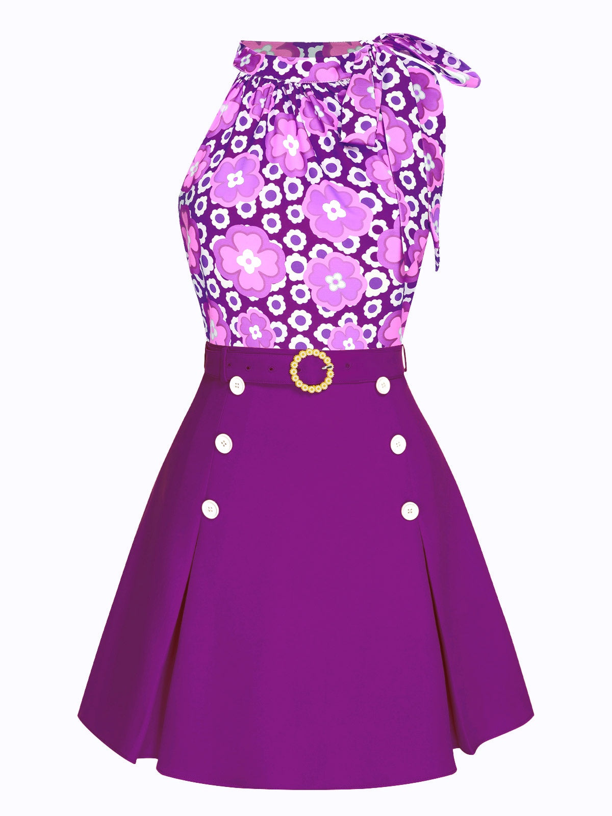 2 bluzki typu dolman z jednolita spódnica z lat 30. w kształcie łódki