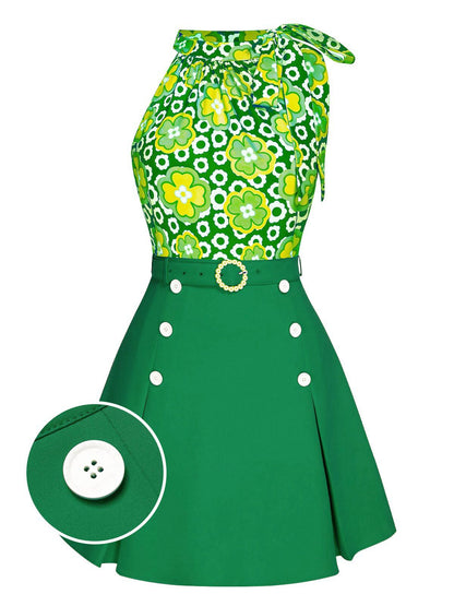 2 bluzki typu dolman z jednolita spódnica z lat 30. w kształcie łódki