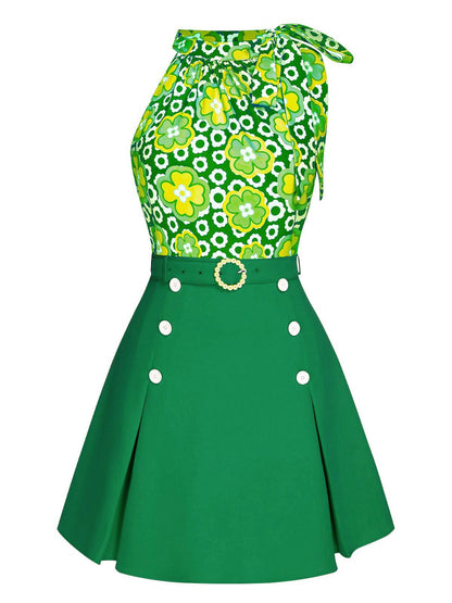 2 bluzki typu dolman z jednolita spódnica z lat 30. w kształcie łódki