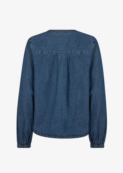 Bluzka Pieszak PD-Harper Chambrey jeansowa w kolorze niebieskim
