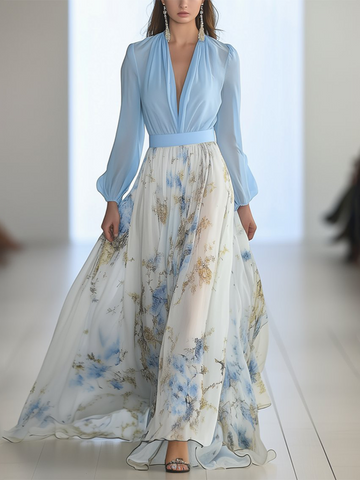 Dolores - Vestido largo con estampado floral