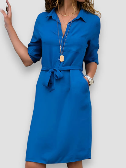 Rozalda | Sukienka zapinana na guziki