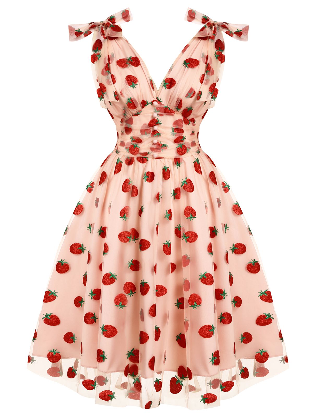 Sukienka z siateczki Daisy z lat 50. w kształcie litery A