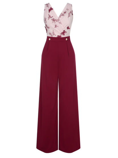 Damski kostium kąpielowy bikini w kropki z wysokim stanem