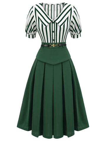 Czarna sukienka koktajlowa vintage z odkrytymi ramionami, z koronki i patchworku z lat 50.