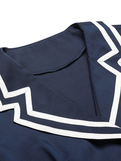 Dwuczęściowa bluzka typu dolman i spodnie w kwiaty z lat 30. XX wieku