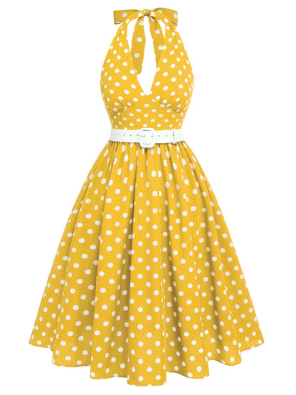 2 Bluzka w czerwono-pomarańczowe paski z lat 50. i plisowana spódnica