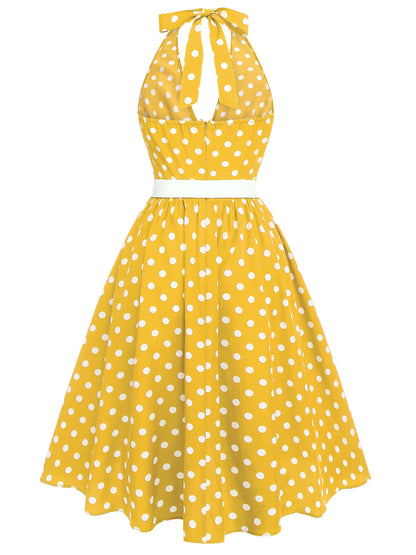 2 Bluzka w czerwono-pomarańczowe paski z lat 50. i plisowana spódnica