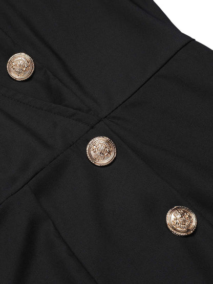 2 bluzki z wiązaniem w kwiaty i jednolita spódnica zapinana na guziki z lat 60. w kształcie łódki