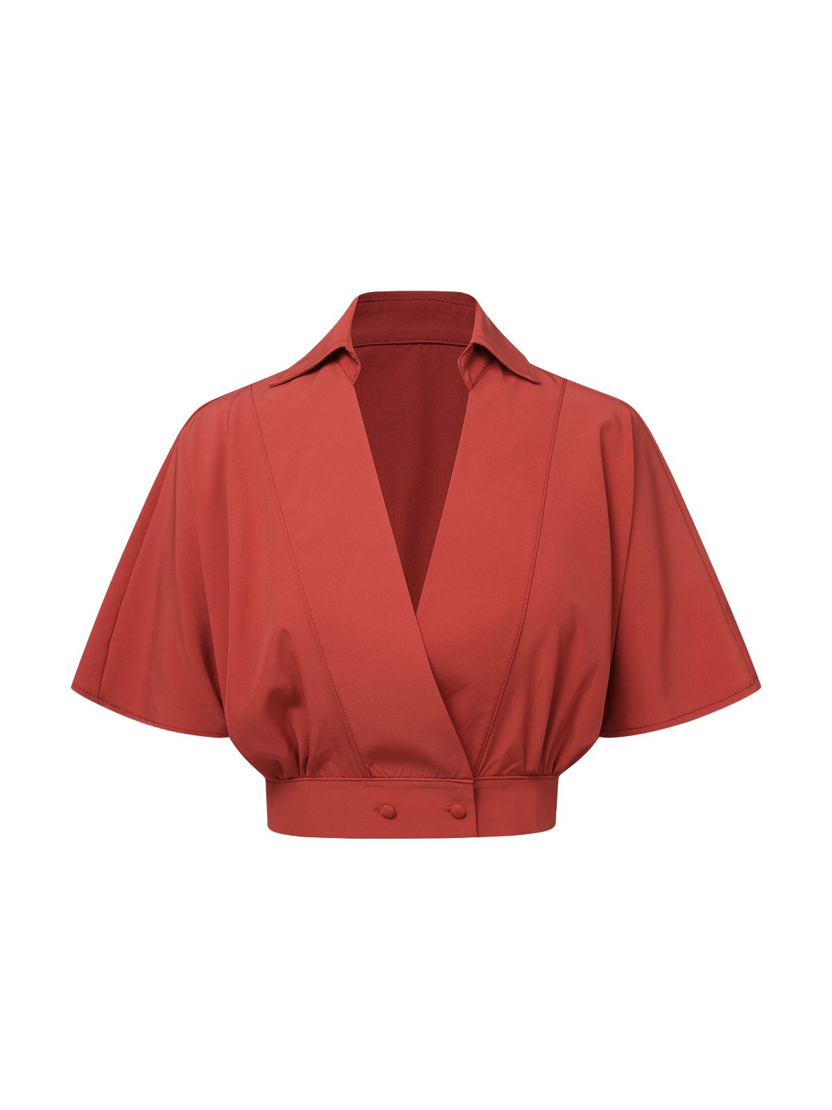 Czarny, wiśniowy kostium kąpielowy z dekoltem typu halter z lat 60. XX wieku