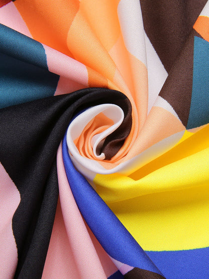 Sukienka z wysokim rozcięciem i dekoltem w serek z lat 30., z paskiem