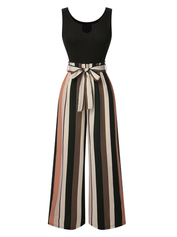 Beżowa, bawełniana sukienka z lat 40. z haftowanym kwiatowym dekoltem w serek