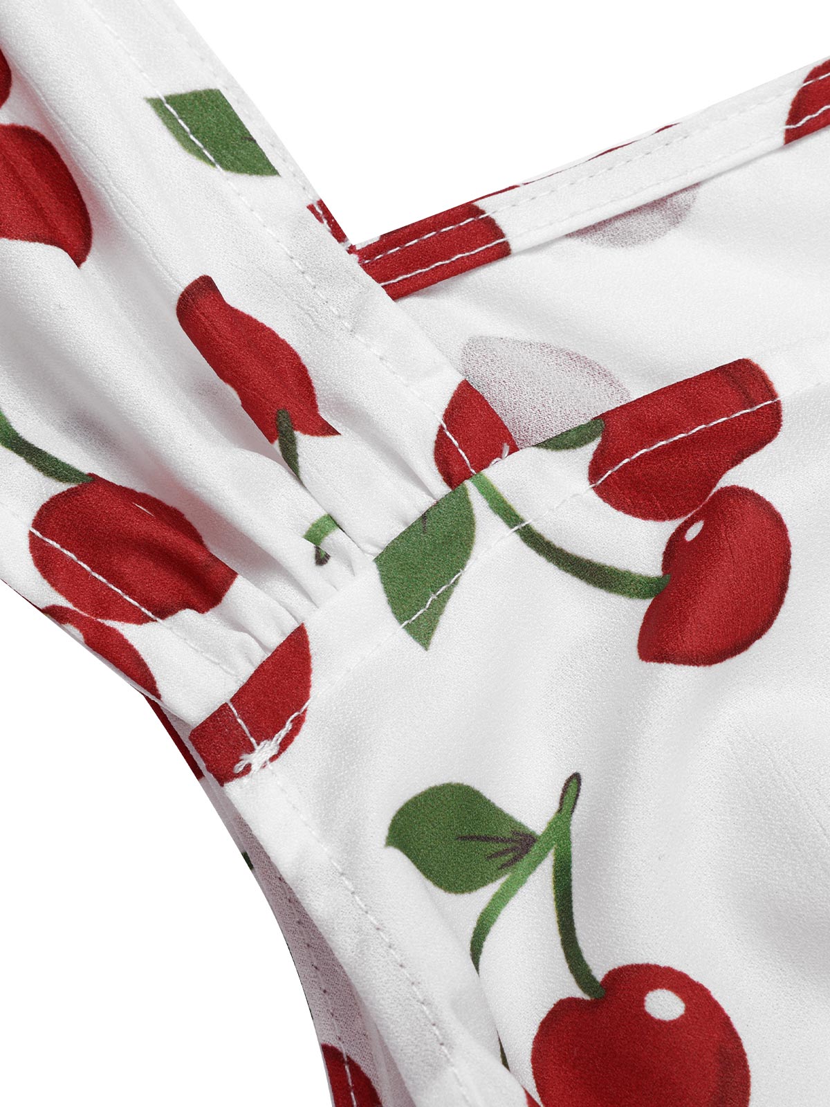 Komplet dwuczęściowy: bluzka i spódnica w groszki z lat 50.