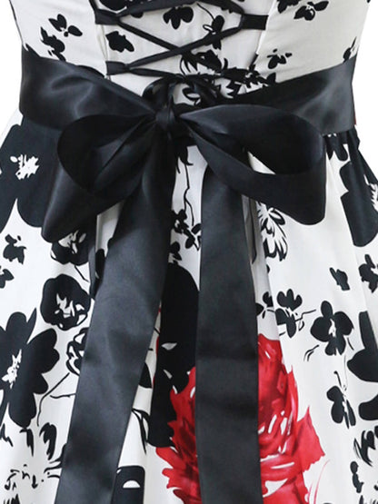 Brązowy komplet bikini z blokami kolorów z lat 40.