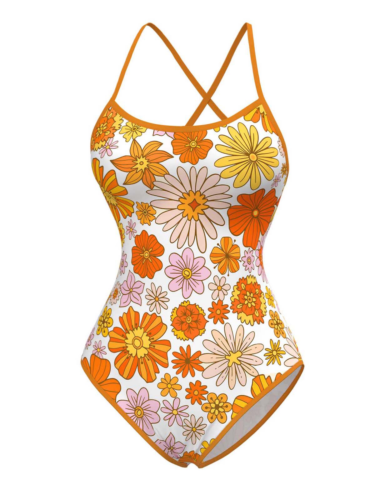 Ciemnoniebieski, bezrękawnik z lat 60. XX wieku, dwuczęściowy kostium