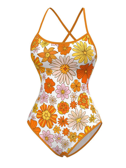 Ciemnoniebieski, bezrękawnik z lat 60. XX wieku, dwuczęściowy kostium