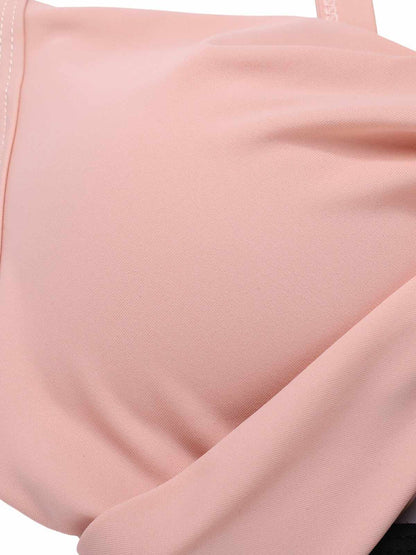 Różowa, kratkowa sukienka z ramiączkami spaghetti z lat 50. o linii A