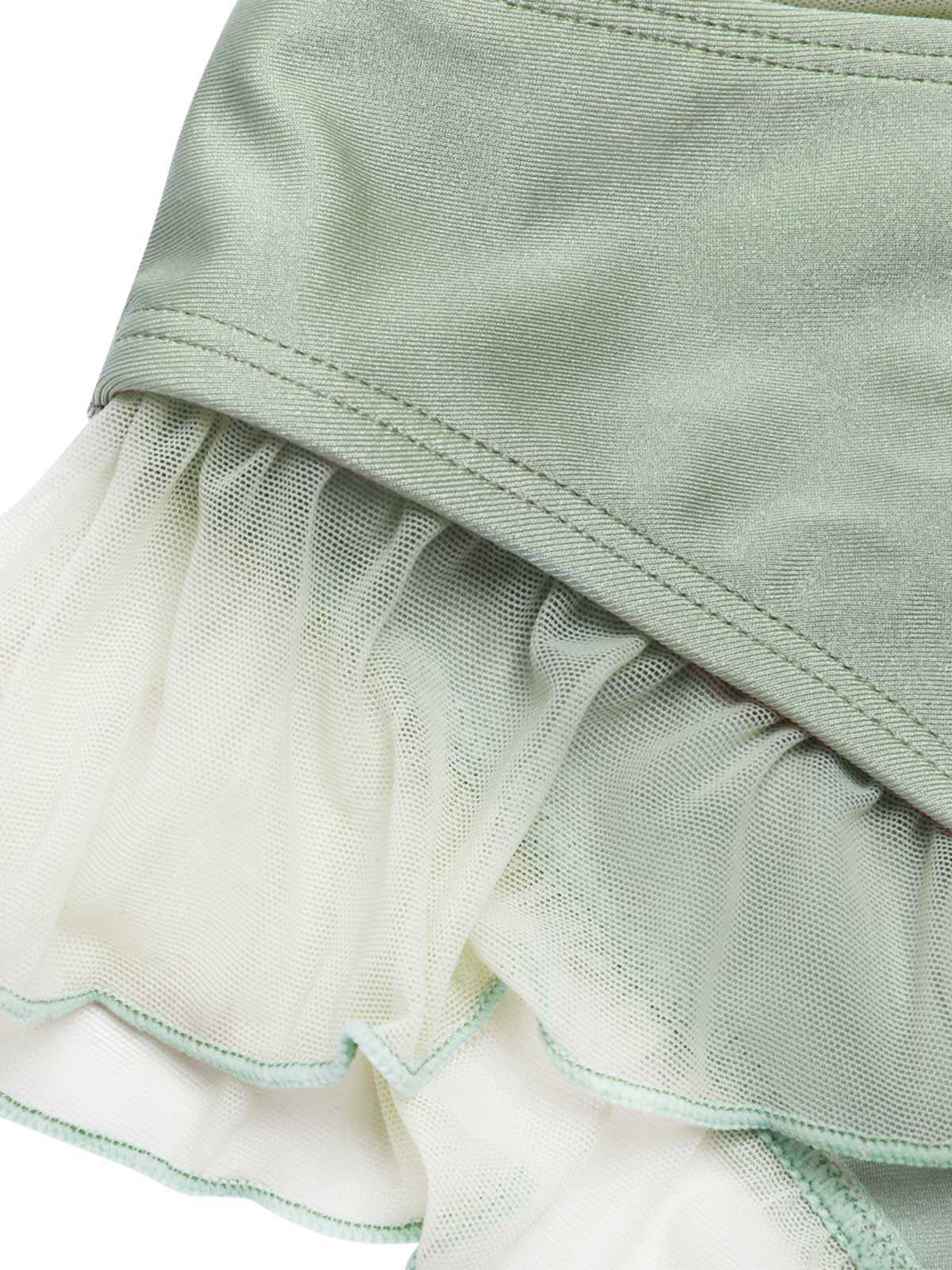 Lawendowy komplet bikini z muszlą syrenką z lat 70., halter