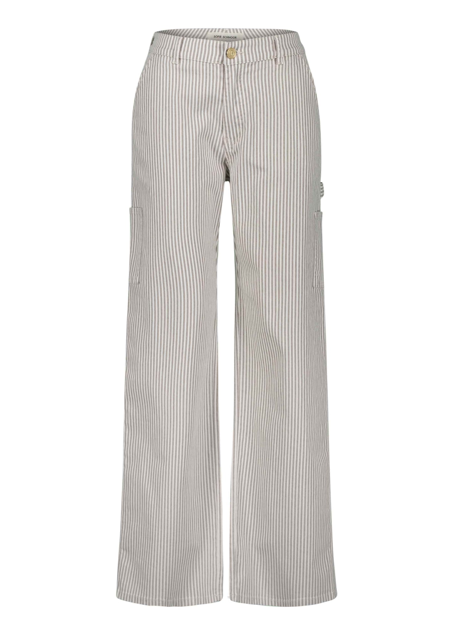 Spodnie Sofie Schnoor SNOS250 Gitte w jasnobrązowe paski