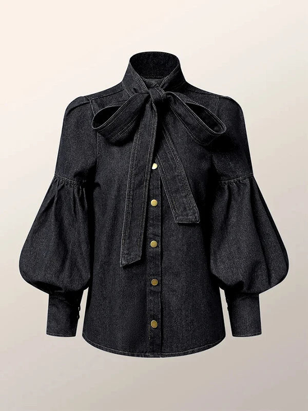 Christy™ | Puff Denim Blus