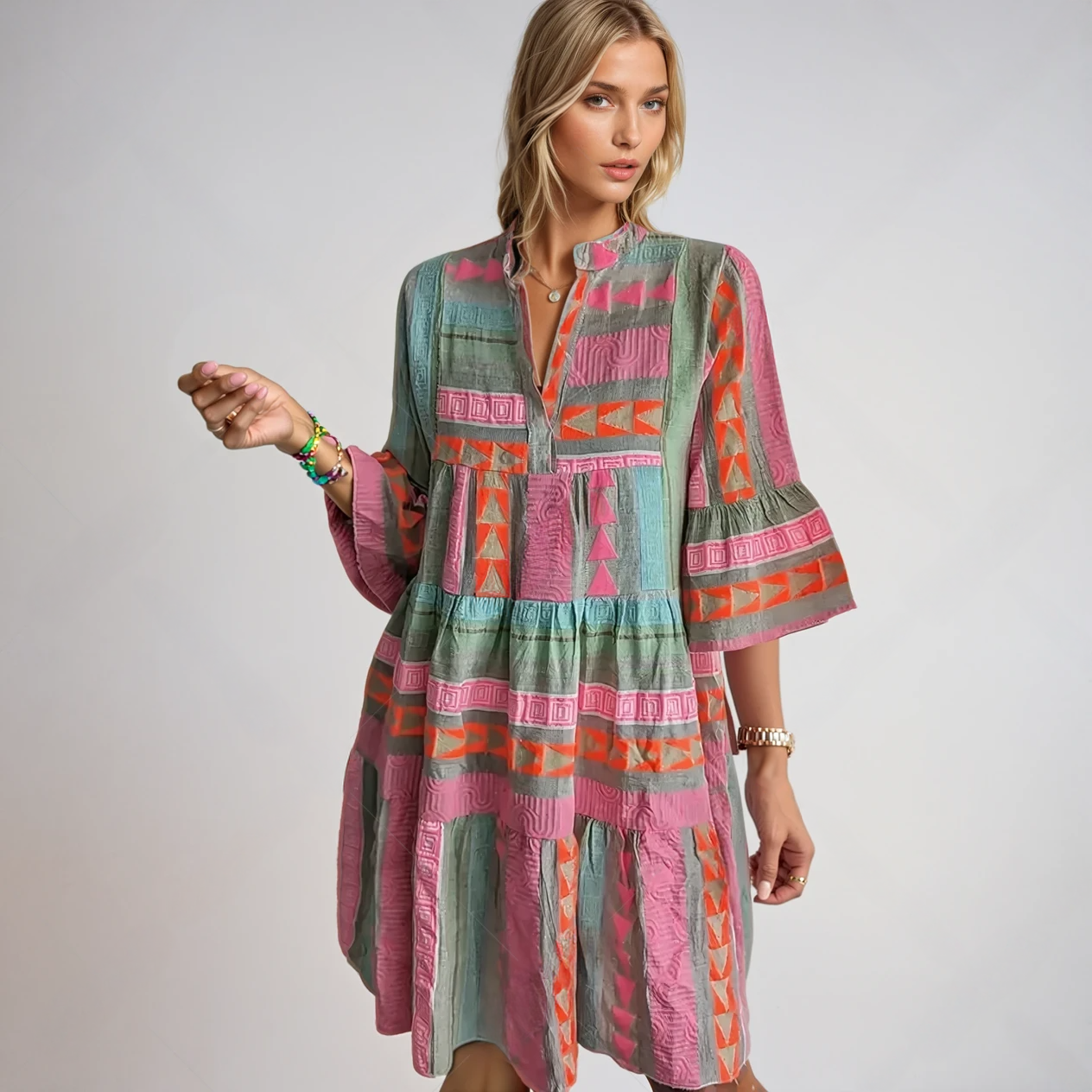 Kiki | Elegancka wiosenna sukienka midi (prawie wyprzedana)