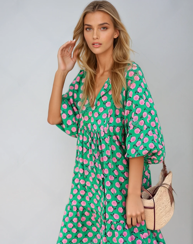 kwiat | Długa sukienka w stylu boho