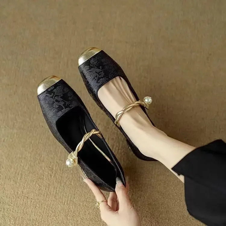 Romana / Eleganckie Vintage Płaskie Buty