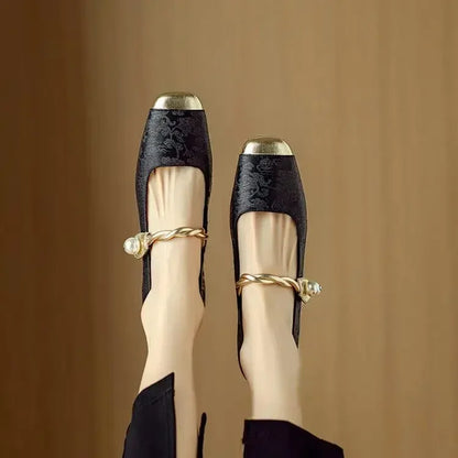 Romana / Eleganckie Vintage Płaskie Buty