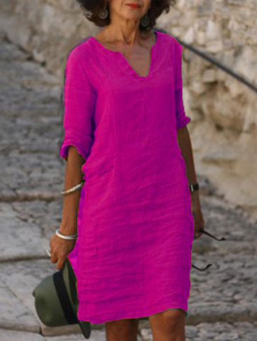 Aneta | Żywa sukienka z dekoltem w kształcie litery V