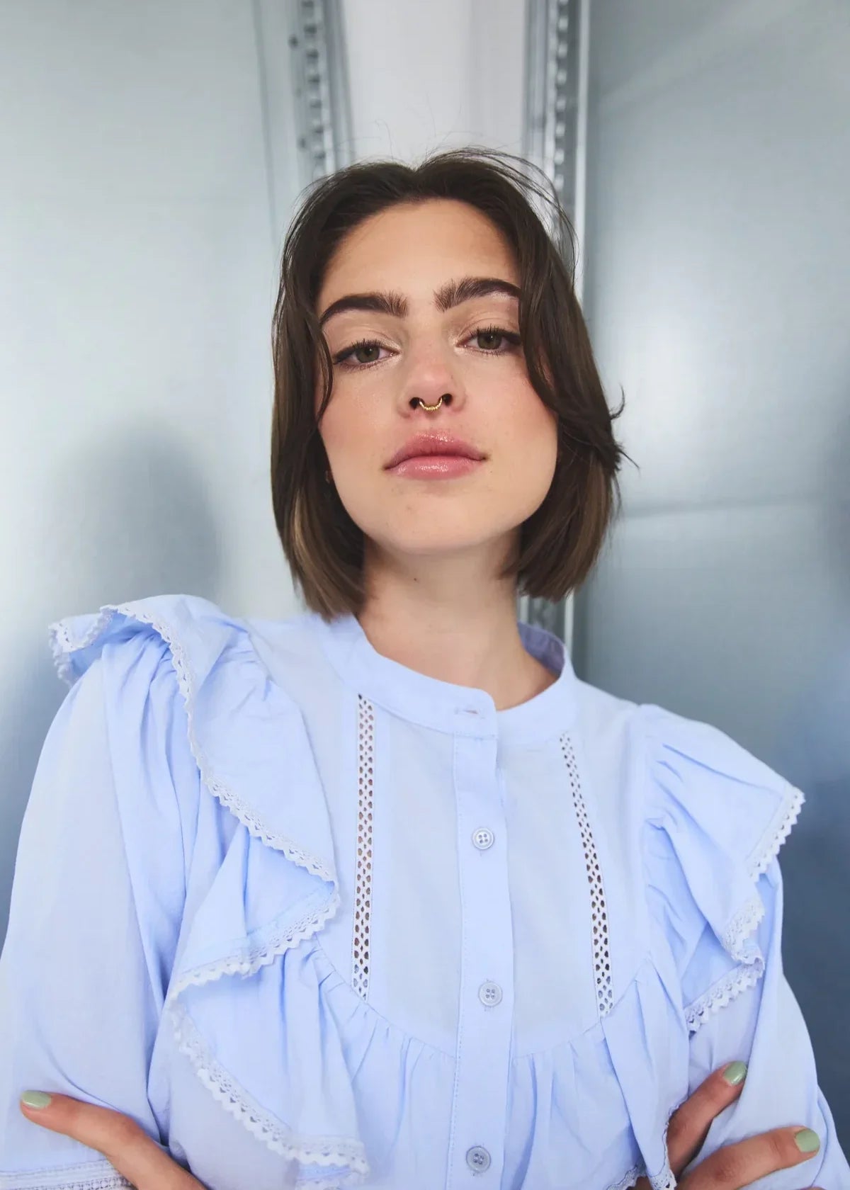 Koszula Noella Jovanny w kolorze jasnoniebieskim