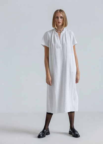 Projekt AJ117 Sukienka wiedeńska biała