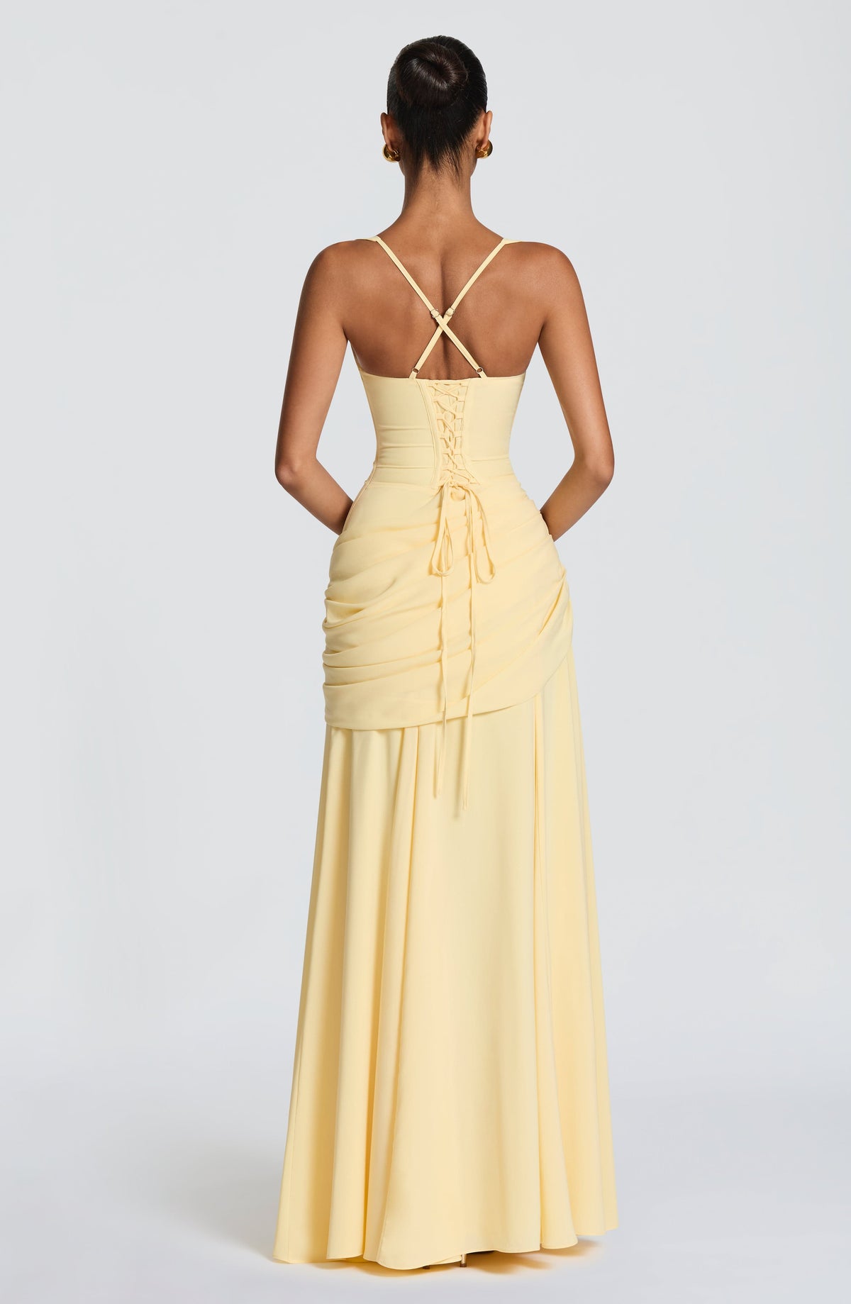 Zofia | Elegancka sukienka maxi z drapowaniem
